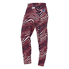 Officially Licensed NFL Unisex Pull-On Zebra-Print Knit Pant by Zubaz