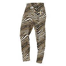 Officially Licensed NFL Unisex Pull-On Zebra-Print Knit Pant by Zubaz