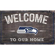 Officially Licensed NFL Welcome Sign - Seattle Seahawks