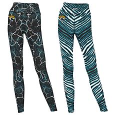 Officially Licensed NFL Women's 2-pack Printed Leggings by Zubaz
