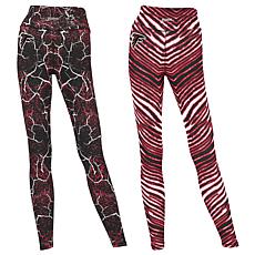 Officially Licensed NFL Women's 2-pack Printed Leggings by Zubaz