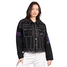 Officially Licensed NFL Women's Denim Studded Jacket by Glll