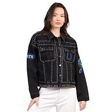 Officially Licensed NFL Women's Denim Studded Jacket by Glll