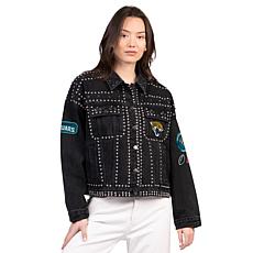 Officially Licensed NFL Women's Denim Studded Jacket by Glll