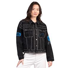 Officially Licensed NFL Women's Denim Studded Jacket by Glll
