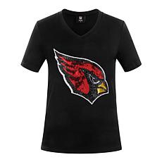 Officially Licensed NFL Women's Sequin Logo Tee from Fabgating by Cucé