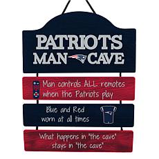 Officially Licensed NFL Wooden Man Cave Sign by Team Beans