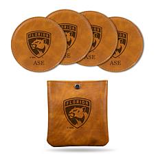 Officially Licensed NHL Engraved 4-Pack Coaster - Florida Panthers