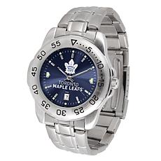 Officially Licensed NHL Sport Steel Series Watch- Toronto Maple Leaves