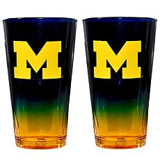 Officially Licensed Team Ombre Pint Glasses - 2-pack, 16oz