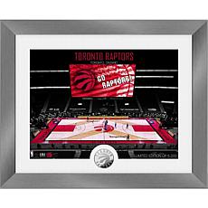 Officially Licensed Toronto Raptors Art Deco Silver Coin Photo Mint