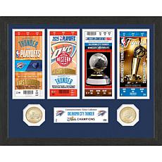 Oklahoma City Thunder 2025 NBA Championship Ticket & Coin Photo Mint