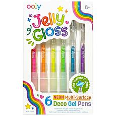 OOLY: Jelly Gloss Deco Gel Pens - 6ct Color Set, Neon