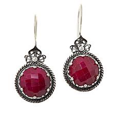 silver gemstone earrings