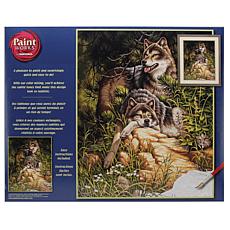 Paint Works Paint By Number Kit 16" x 20" - Wild and Free Wolves