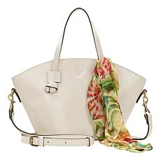 Patricia Nash Corallina Leather Tote with Scarf