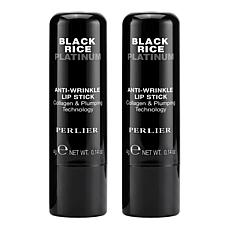 Perlier Black Rice Antiwrinkle Moisture Lipstick Duo