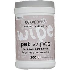 Pet Cleansing Wipes Canister Aloe Vera 200ct