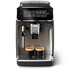 Philips Automatic Espresso Machine with Milk Frother - Black & Chrome 