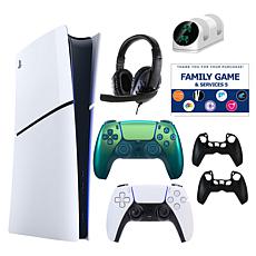 PS5 Slim Digital Console with Extra DualSense, Accessories & Voucher