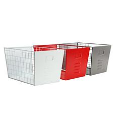 Puleo International 7.5" Durable Multifunctional Wire Basket - Red 