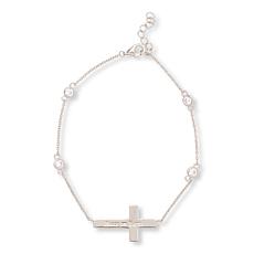 Radiance by Absolute™ 0.83ctw Message Cross Bracelet