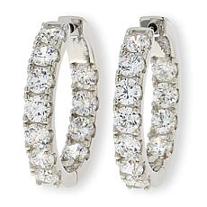 Radiance by Absolute™ 1" Inside-Outside Hugger Hoop Earrings