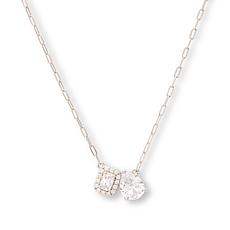 Radiance by Absolute™ 16" Pear and Cushion Toi et Moi Necklace