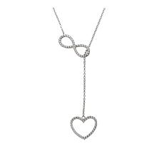 Radiance by Absolute™ 24" Infinity Heart Pavé Y-Necklace
