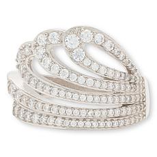 Radiance by Absolute™ 2.80ctw Fluid Wave Wrap Ring
