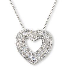 Radiance by Absolute™ 4.37ctw Open Heart Pendant with 18" Chain