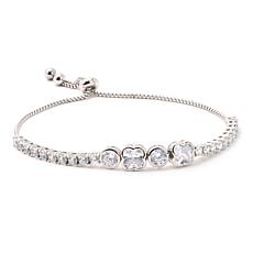 Radiance by Absolute™ Bezel XOXO Tennis Bolo Bracelet