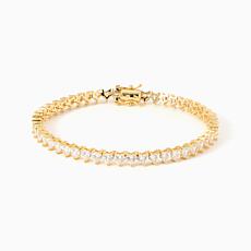 Radiance by Absolute Heart Cut Tennis Bracelet, Magnetic Closure