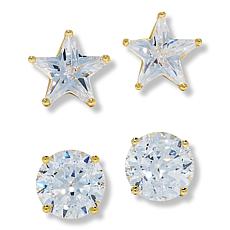 Radiance by Absolute™ Star and Fancy Cut Earrings Set