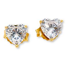 Radiance by Absolute™ Sterling Silver 9mm Heart Stud Earrings
