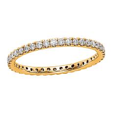 Radiant Fire 14K Gold .50ctw Lab-Grown Diamond Round  Eternity Band
