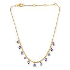 Rarities Diamond-Accented Gemstone Dangle Choker Necklace
