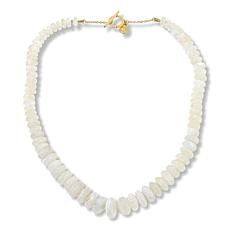 Rarities Gemstone Bead Gold-Plated Toggle Necklace