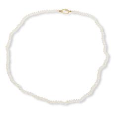 Rarities Gold-Plated Rainbow Moonstone Bead Carabiner Necklace