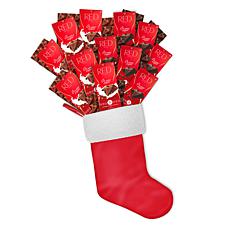 RED Chocolate 12ct 3.5oz Dark & Milk Chocolate Bars with Stocking 