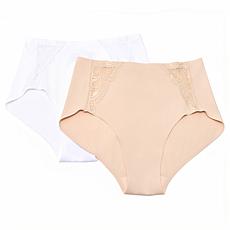 Rhonda Shear 2-pack Invisible Edge Lace Panty