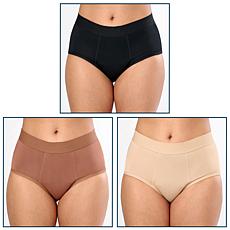 Rhonda Shear 3-pack Shear Protection Leak-Resistant Bamboo-Blend Brief