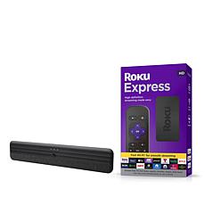 Roku Express with One for All Flat Antenna Bundle with Voucher