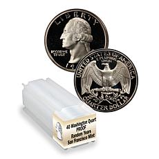 S-Mint Proof Random Date Washington Quarters - Set of 40 