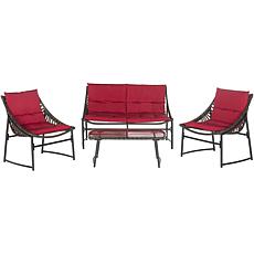 Safavieh Berkane 4-piece Outdoor Living Set