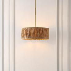 Safavieh Colessa Natural and Gold Pendant Light 24"