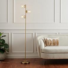 Safavieh Niobe 3-Light Gold Floor Lamp, 11 x 12 x 65"