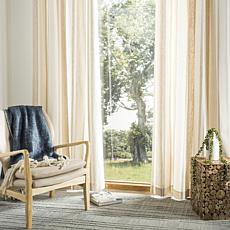 Safavieh Vari Window Panel - Natural/White Stripe - 52" x 96"