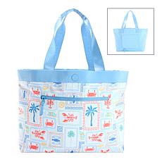Samantha Brown Reversible Solid/Print Tote Bag