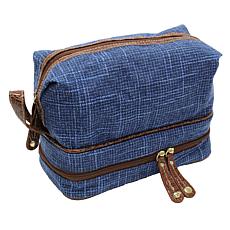 Samantha Brown Vintage Tweed Drop Bottom Toiletry Bag